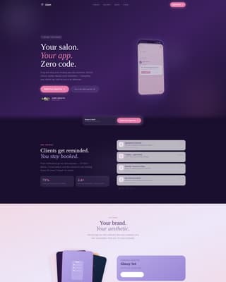 Salon & Spa Software Advanced Booking Website Template