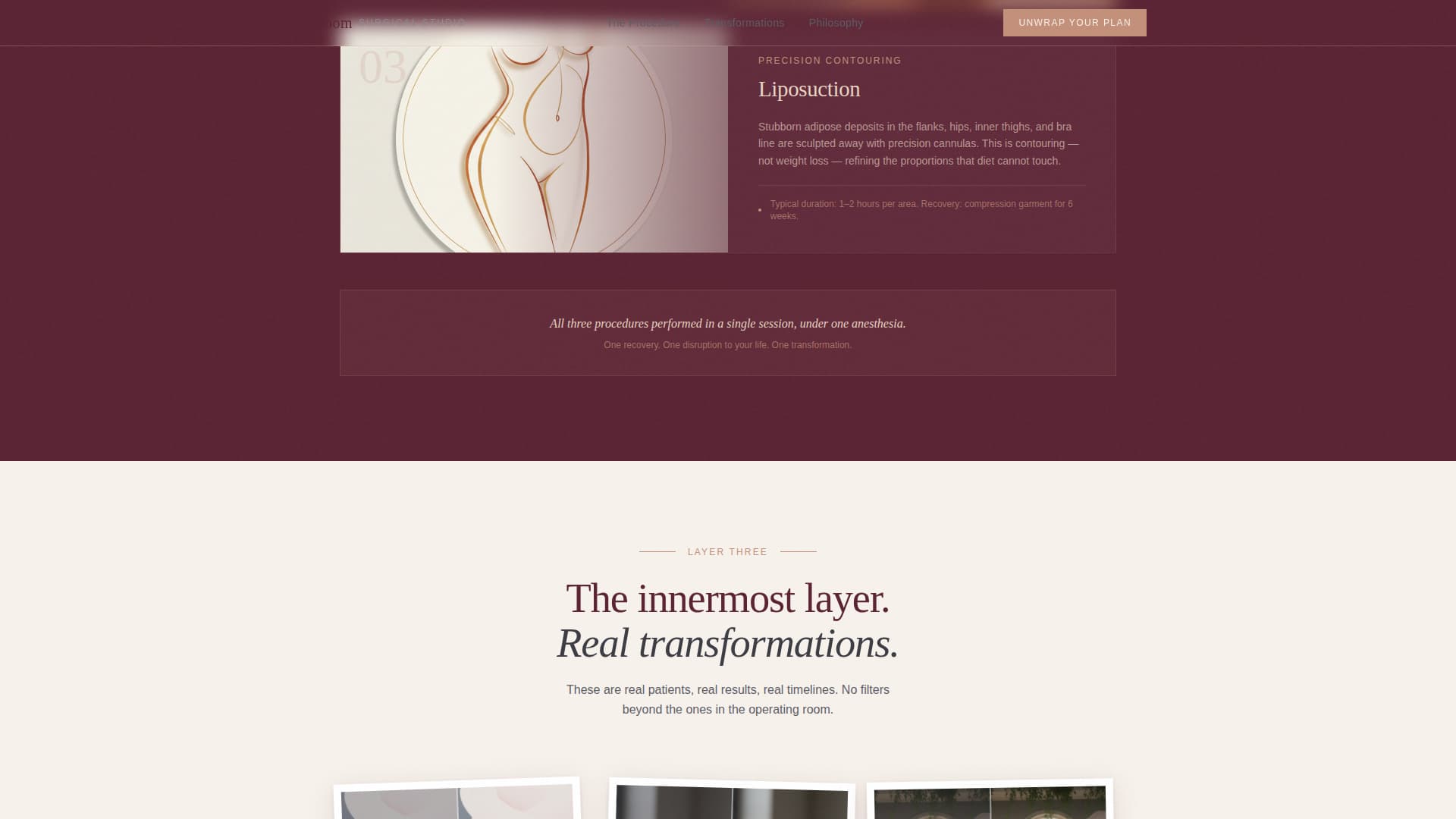 Cosmetic Surgery & Aesthetic Clinic Complete Booking Website Template