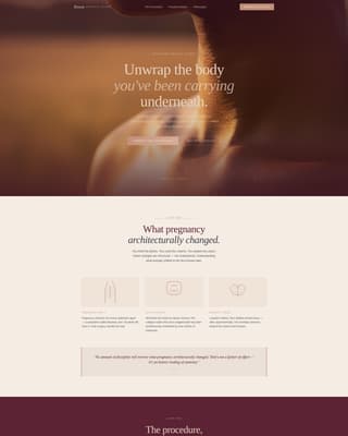 Cosmetic Surgery & Aesthetic Clinic Complete Booking Website Template