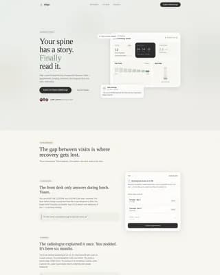 Chiropractic Patient Portal Landing Page Template