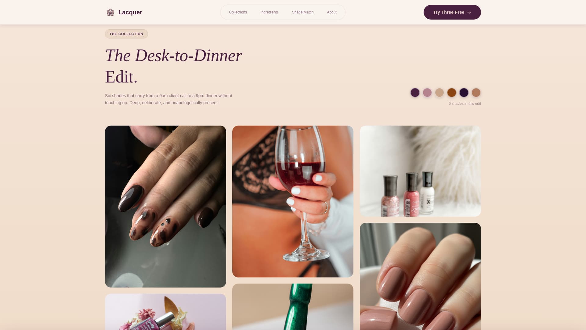 Beauty & Cosmetics Brand Specialist Blog Website Template