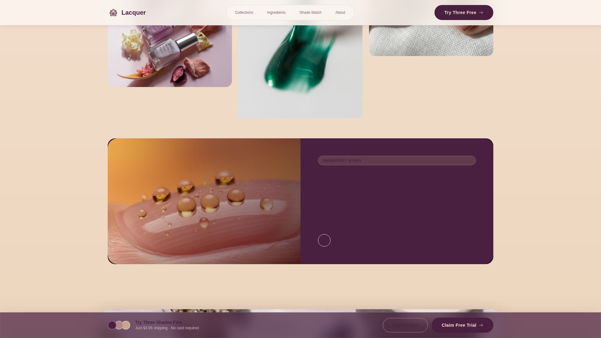 Beauty & Cosmetics Brand Specialist Blog Website Template