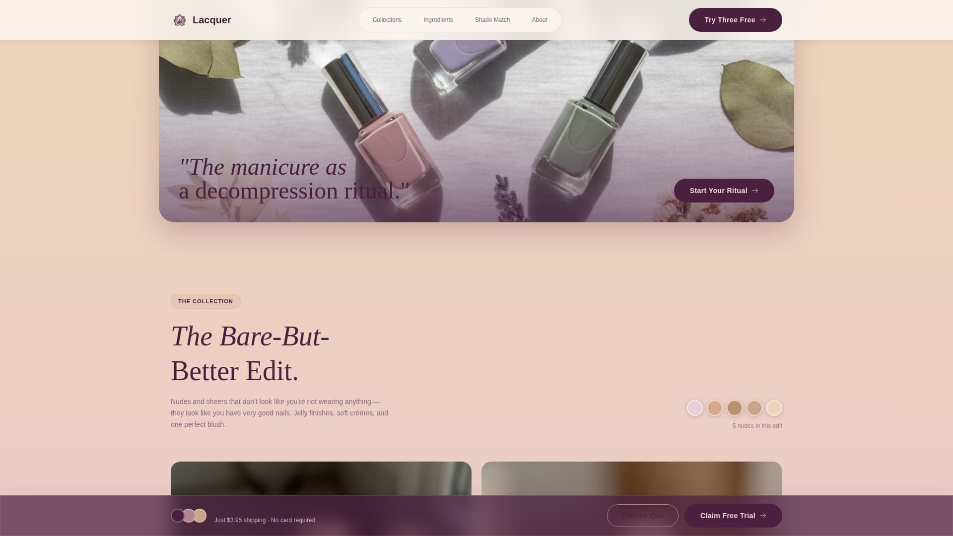 Beauty & Cosmetics Brand Specialist Blog Website Template