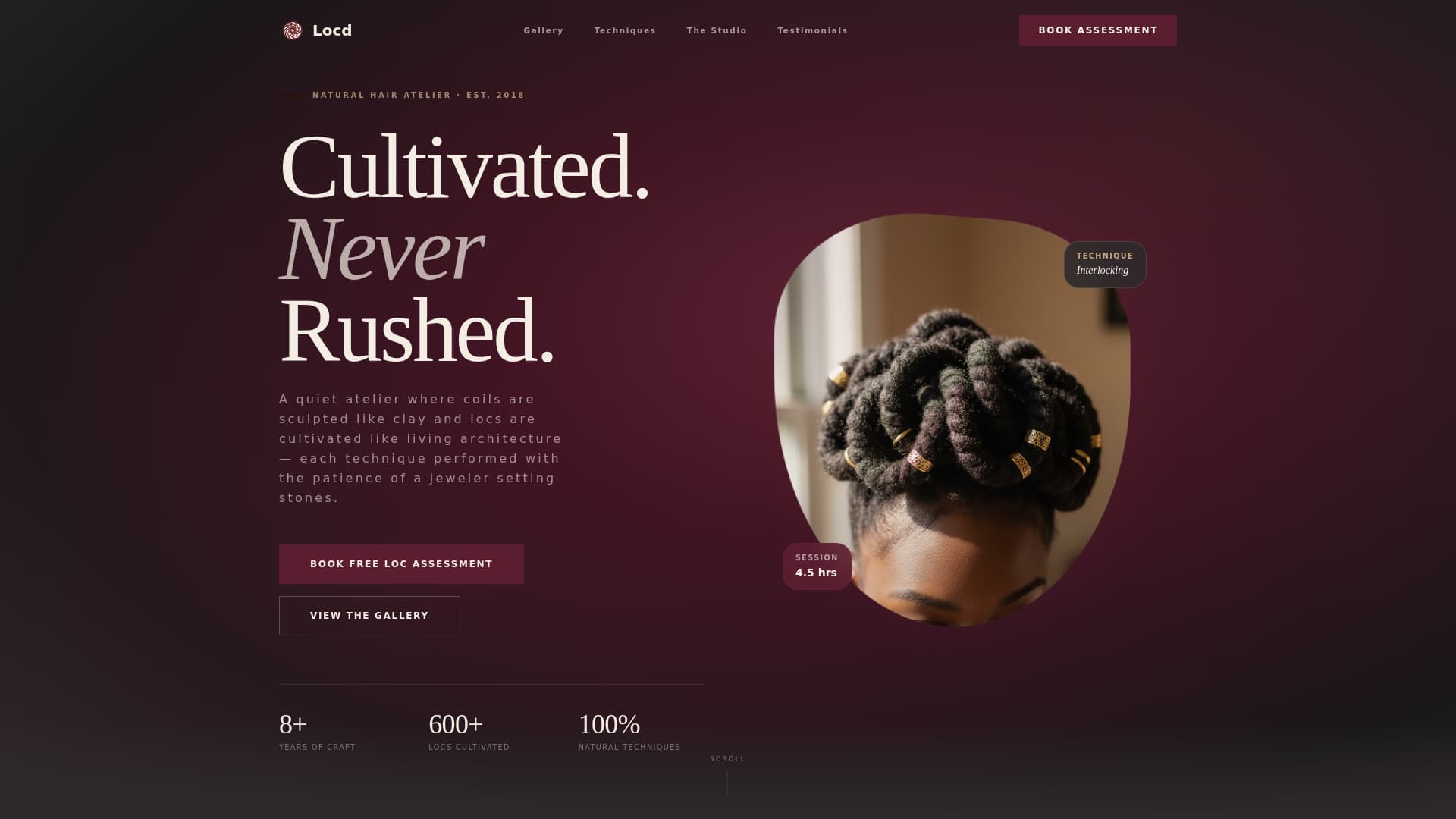 Specialty Beauty Treatments Booking Website Template