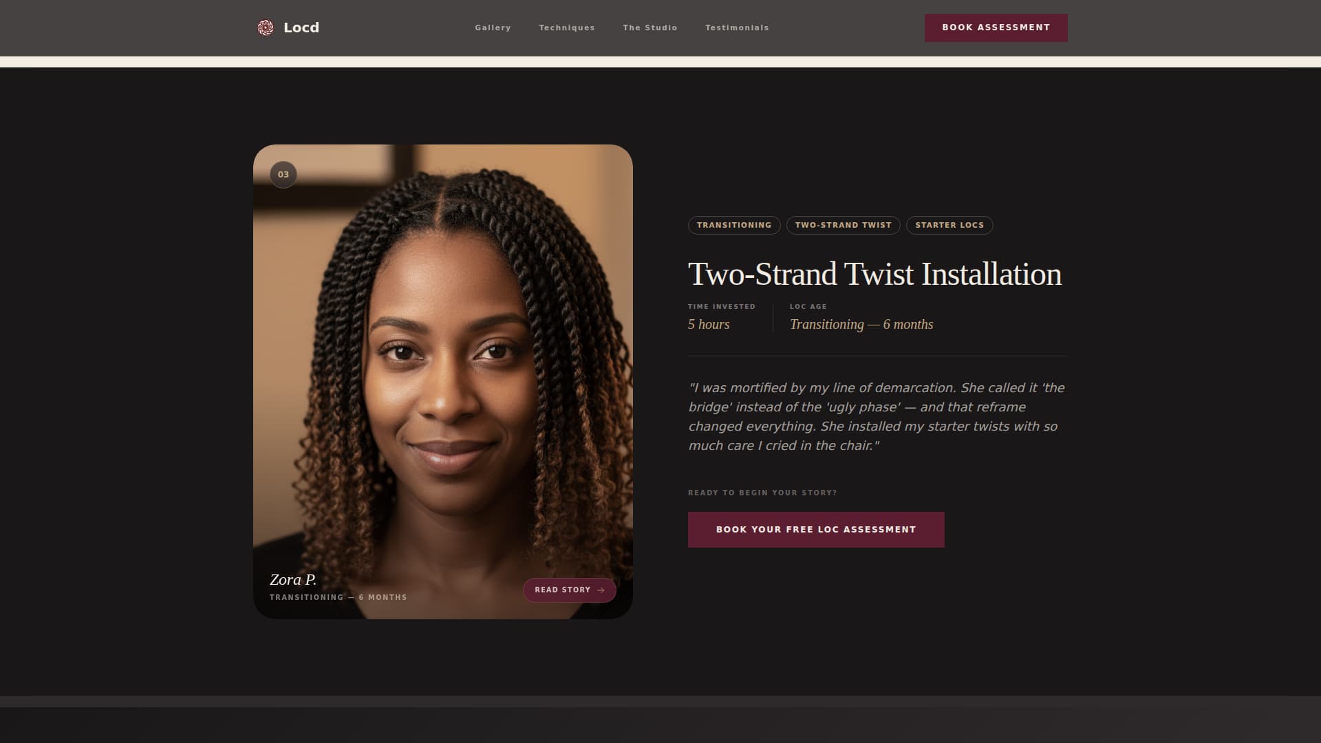 Specialty Beauty Treatments Booking Website Template