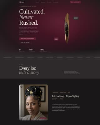 Specialty Beauty Treatments Booking Website Template