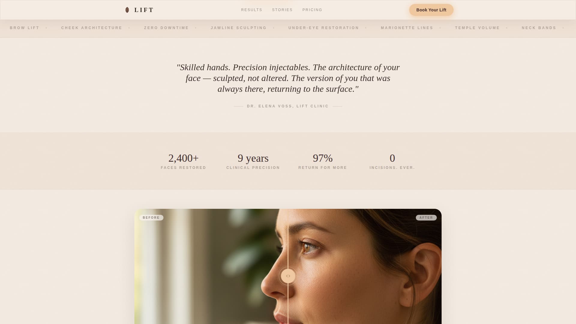 Cosmetic Surgery & Aesthetic Clinic Booking Website Template