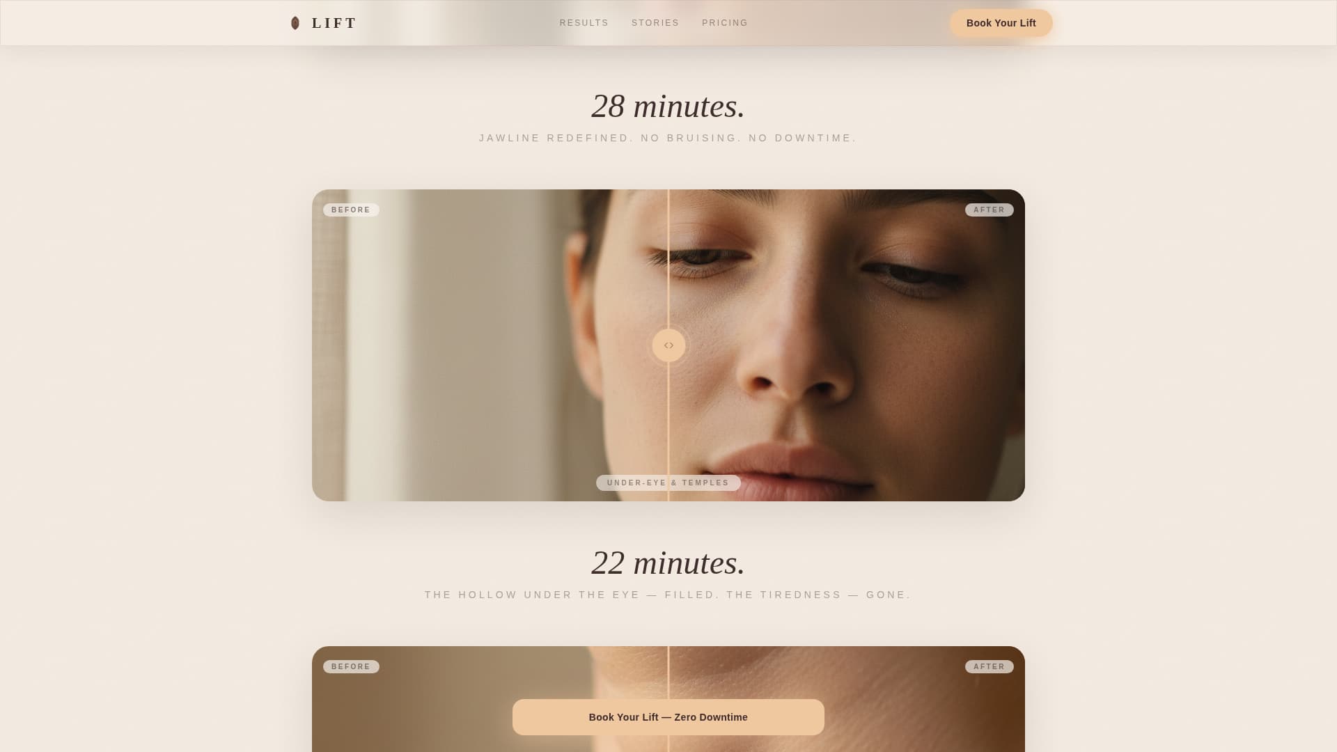 Cosmetic Surgery & Aesthetic Clinic Booking Website Template