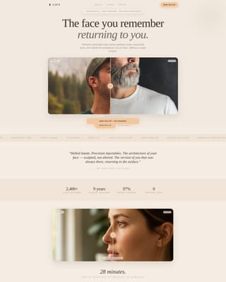 Cosmetic Surgery & Aesthetic Clinic Booking Website Template