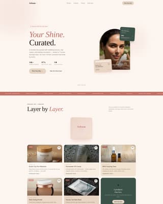 Oily Skin Beauty Professional Website Template
