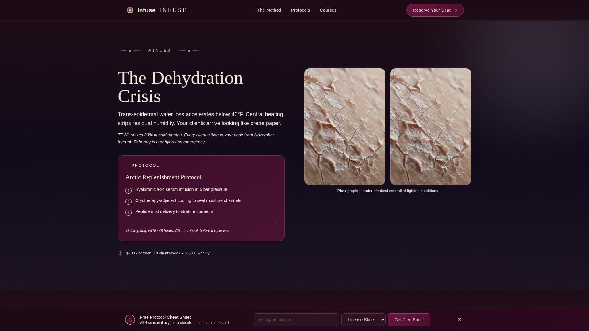 Specialty Beauty Treatments Professional Website Template