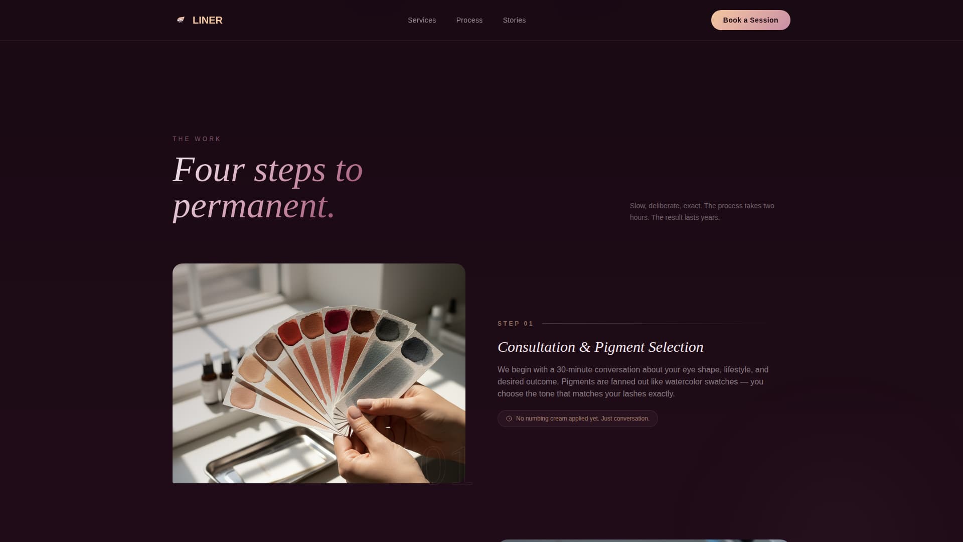 Specialty Beauty Treatments Complete Booking Website Template