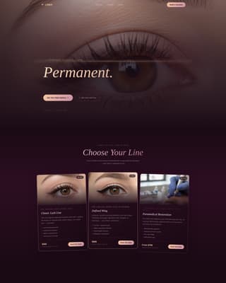 Specialty Beauty Treatments Complete Booking Website Template