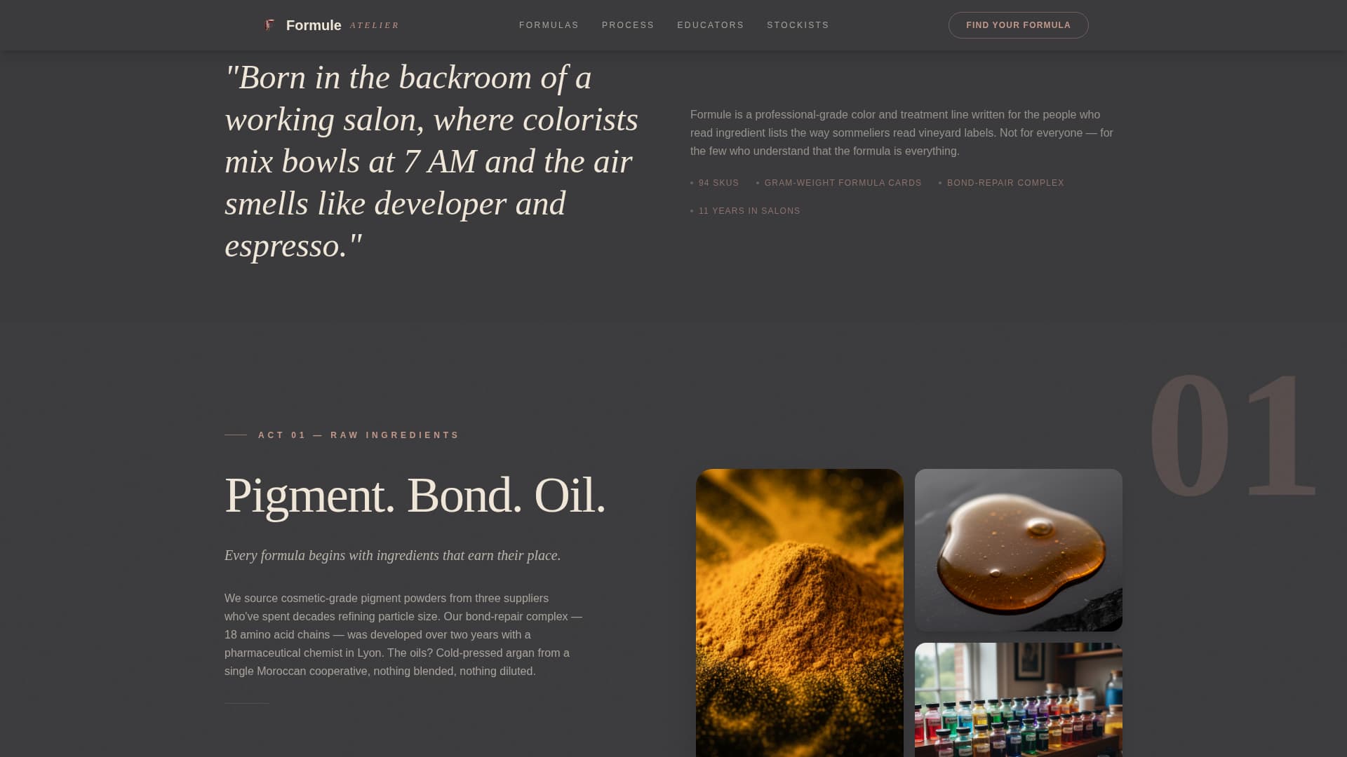Hair Care Brand & Product Professional Website Template