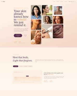Specialty Beauty Treatments Specialist Booking Website Template