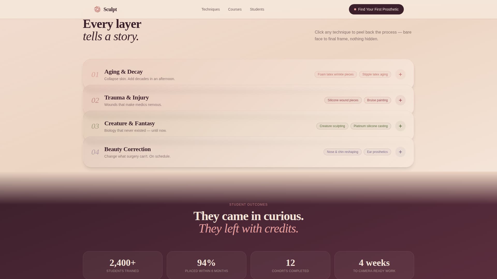 Specialty Beauty Treatments Advanced Professional Website Template