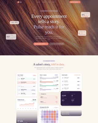 Salon & Spa Software Booking Website Template