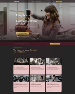 Salon & Spa Software Professional Website Template