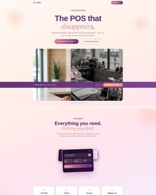 Salon & Spa Software Specialist Professional Website Template