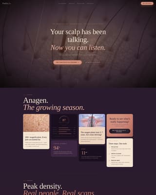 Beauty Tech & Device Professional Website Template