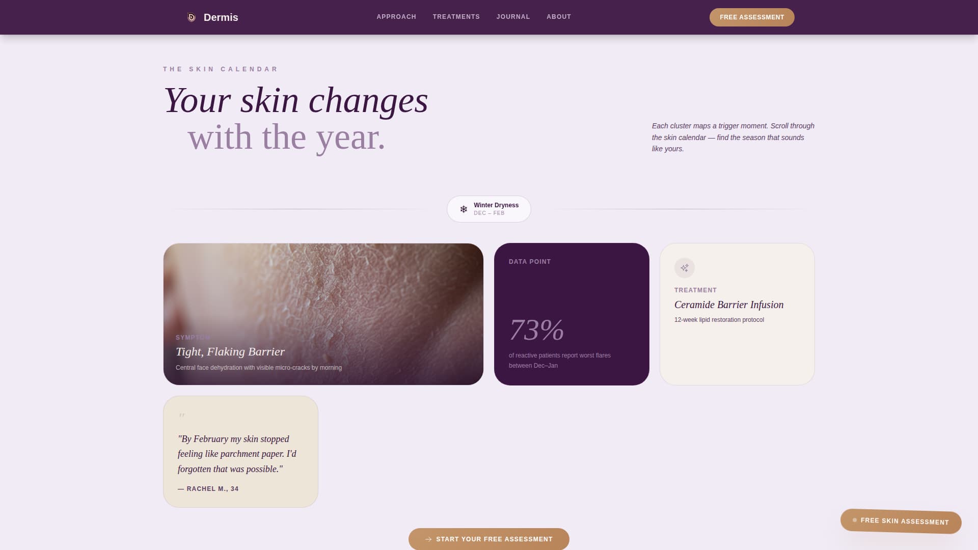 Sensitive Skin Beauty Booking Website Template