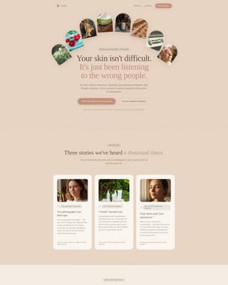 Sensitive Skin Beauty Specialist Booking Website Template