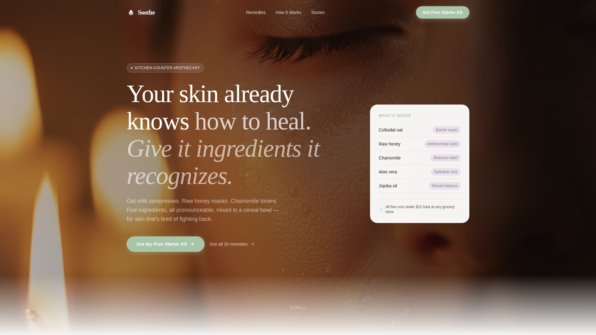 Sensitive Skin Beauty Professional Website Template