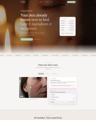 Sensitive Skin Beauty Professional Website Template