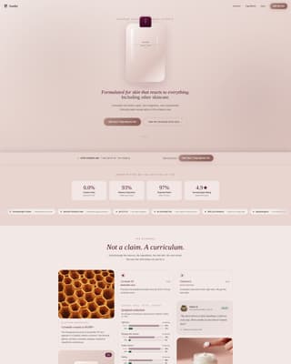 Sensitive Skin Beauty Specialist Professional Website Template