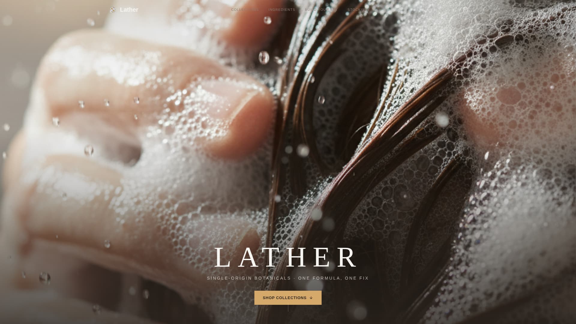 Hair Care Brand & Product Blog Website Template