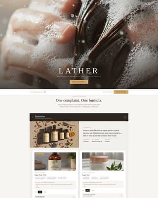 Hair Care Brand & Product Blog Website Template