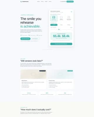 Dental Clinic FAQ & Common Questions Website Template
