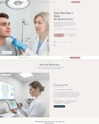 Glow - Dermatology Clinic Landing page Template
