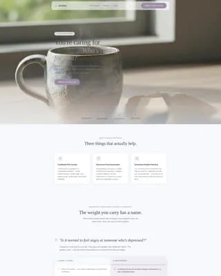 Depression Care Booking Website Template