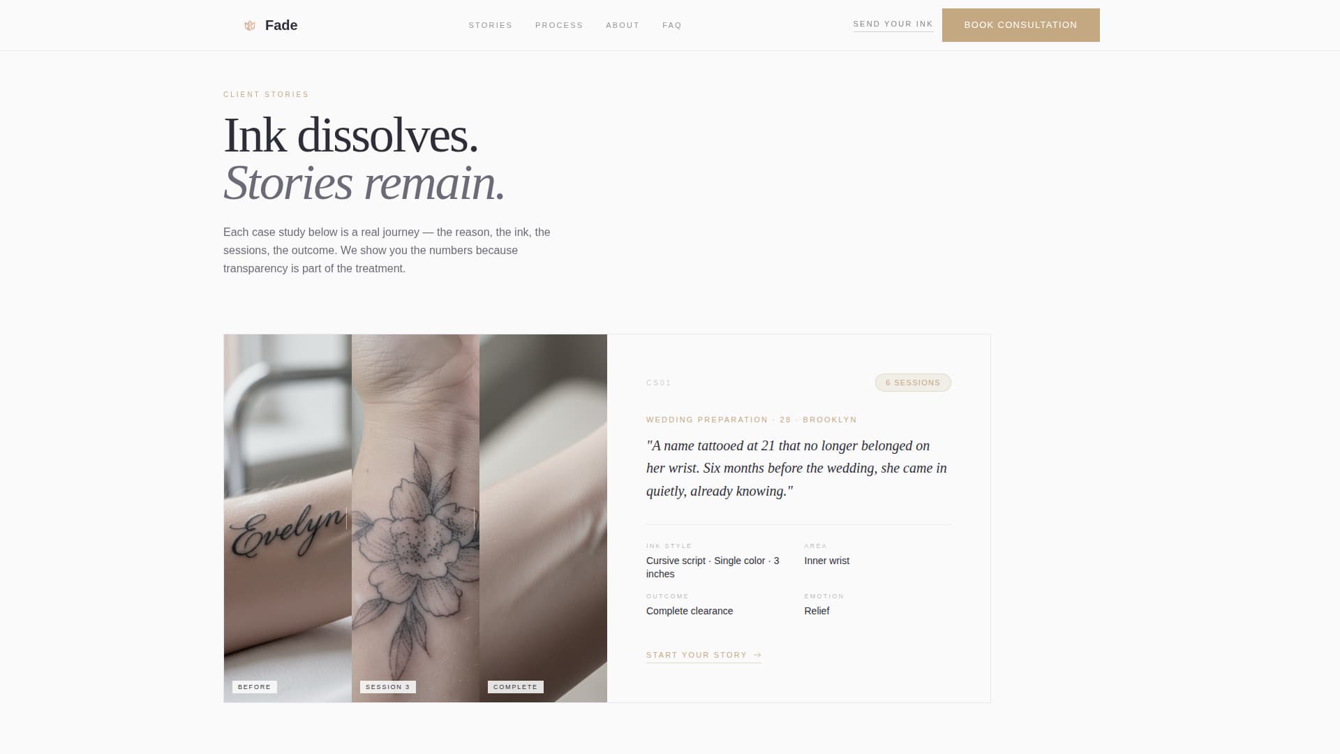 Tattoo & Piercing Studio Booking Website Template