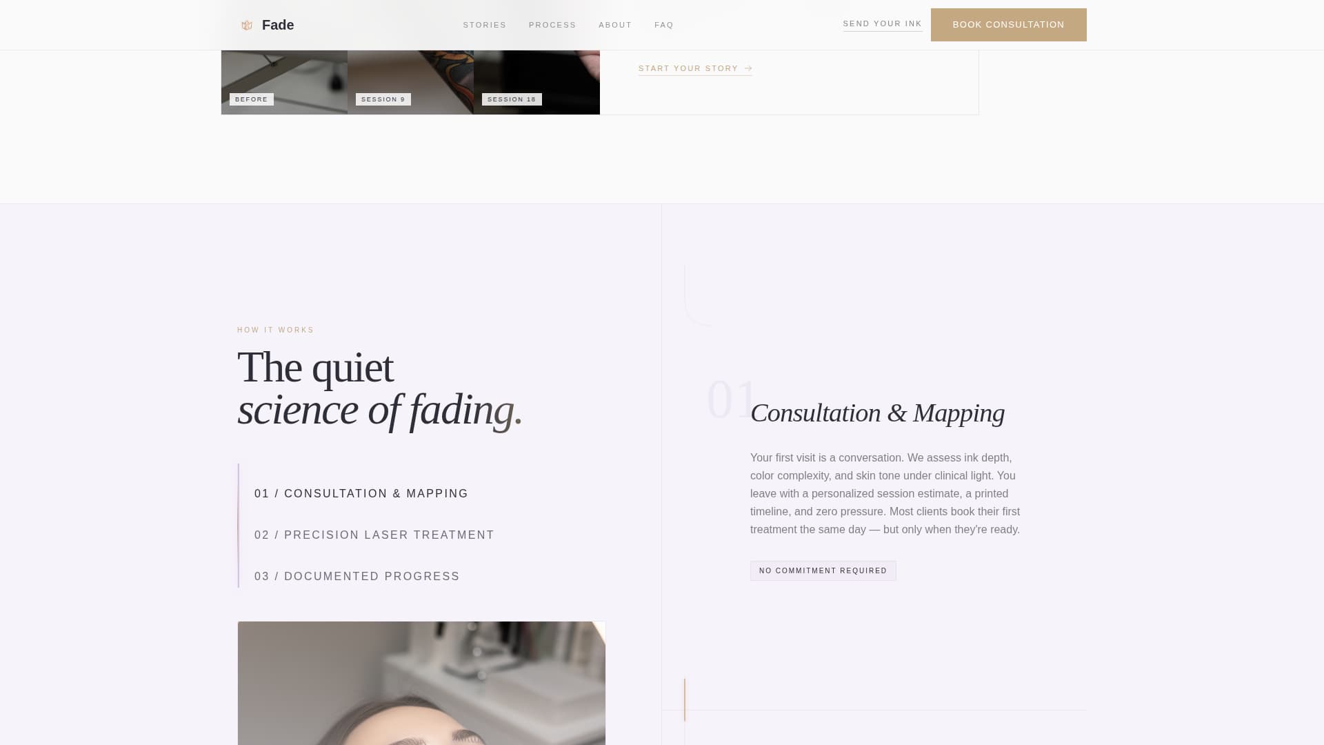 Tattoo & Piercing Studio Booking Website Template