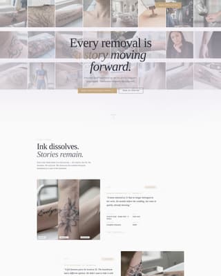 Tattoo & Piercing Studio Booking Website Template