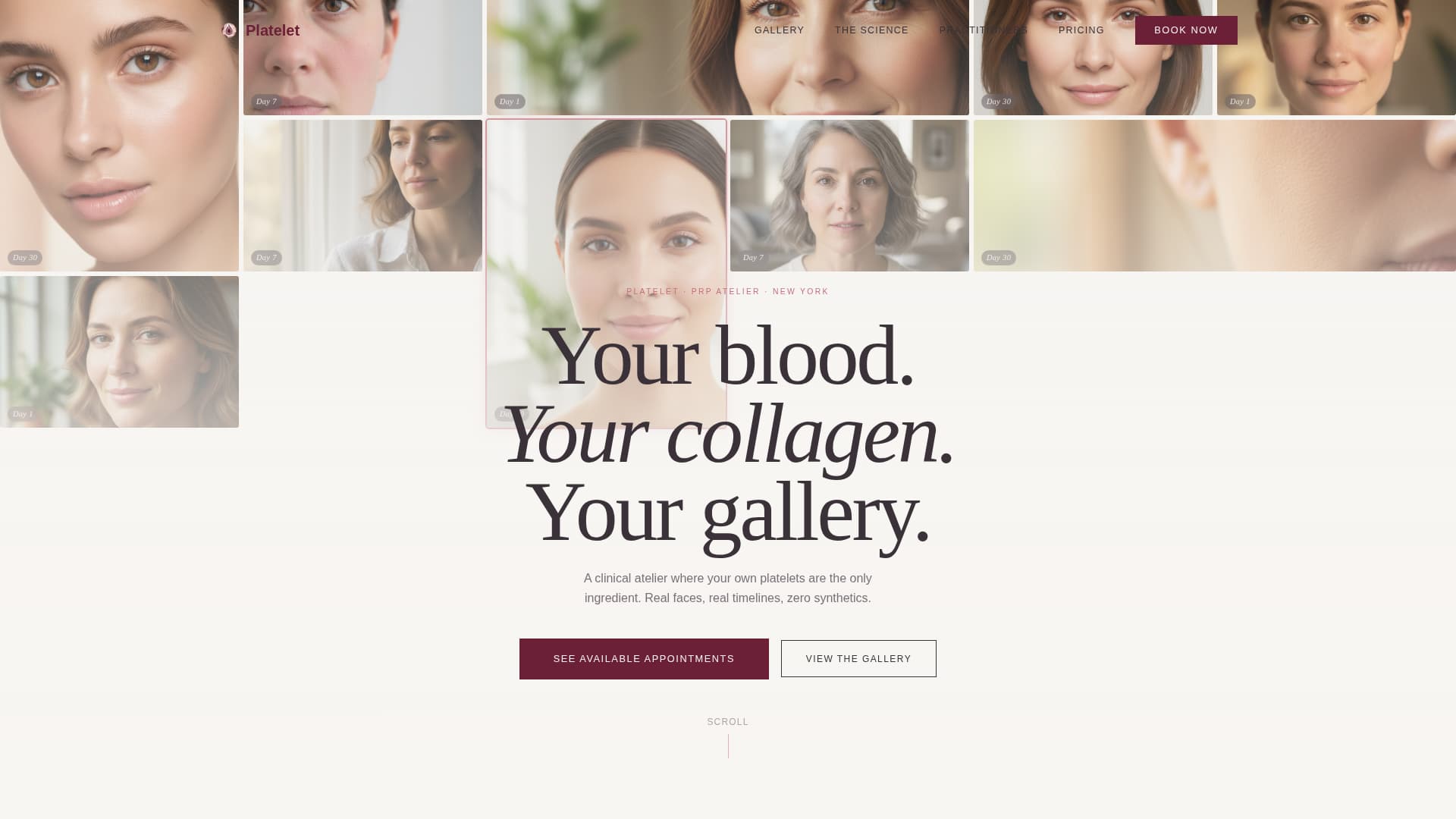 Specialty Beauty Treatments Booking Website Template