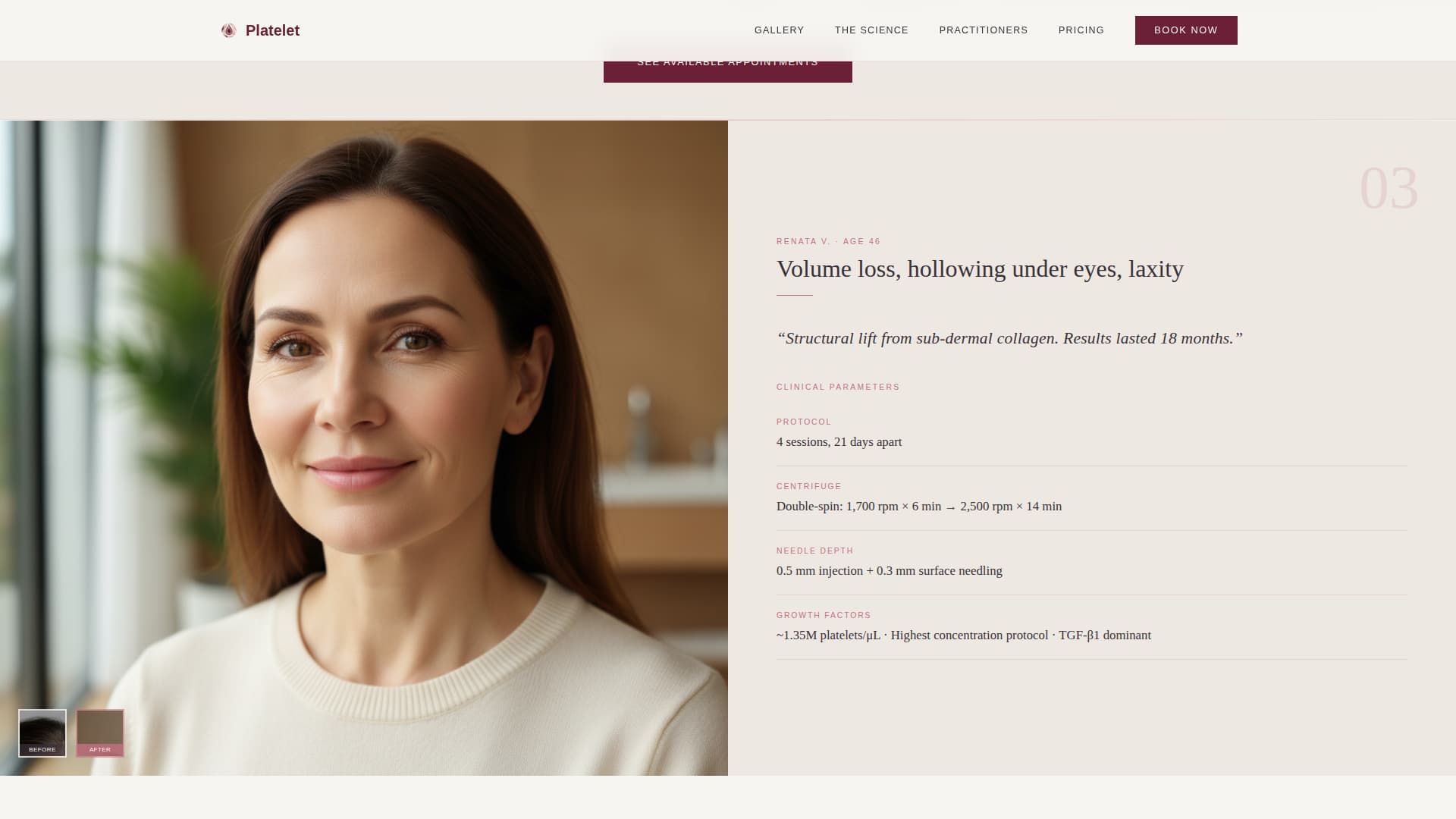 Specialty Beauty Treatments Booking Website Template
