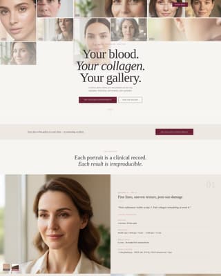 Specialty Beauty Treatments Booking Website Template