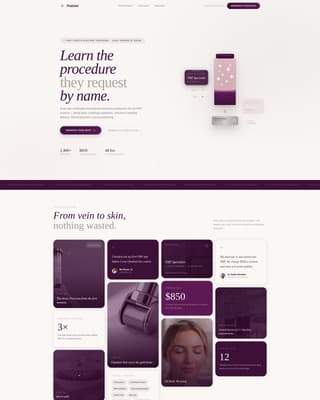 Platelet - Luxe PRP Landing Page Template