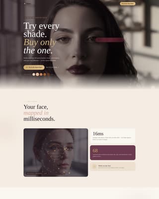 Beauty Tech & Device Blog Website Template