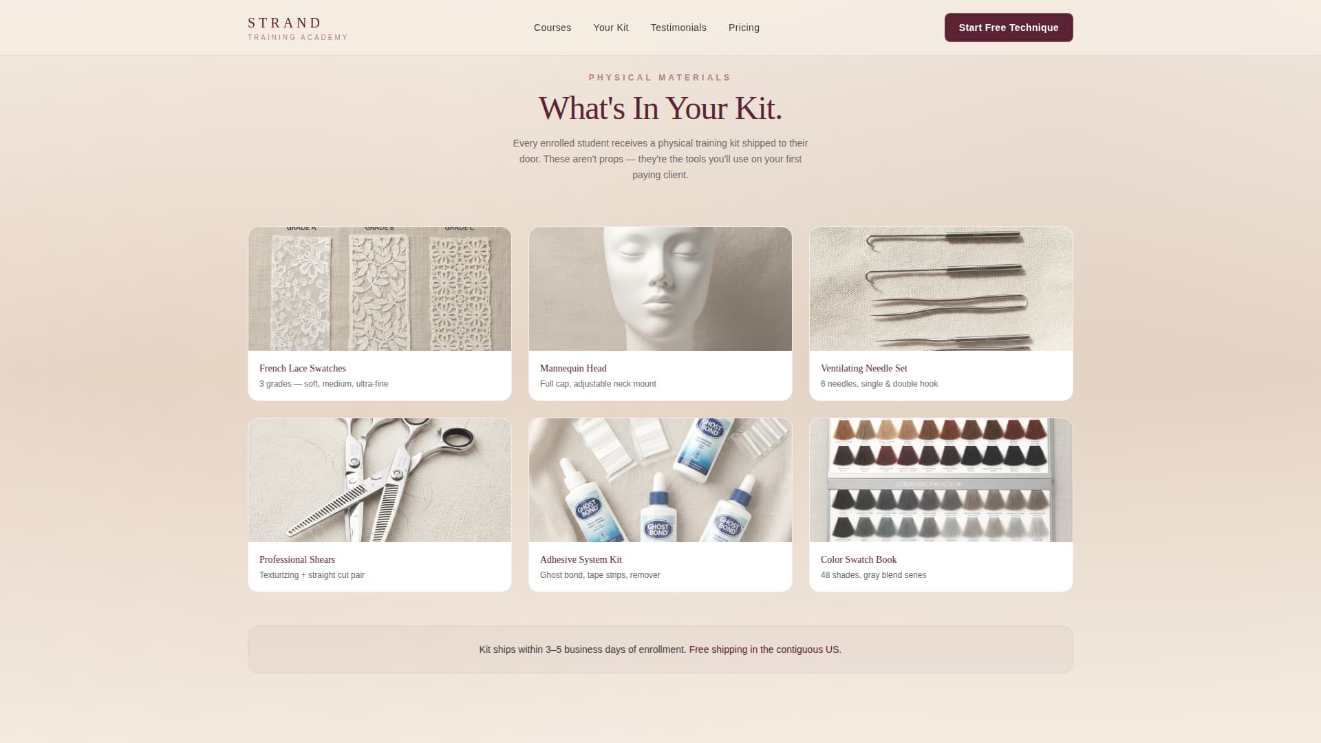 Strand - Invisible Art Stylist Landing Page Template