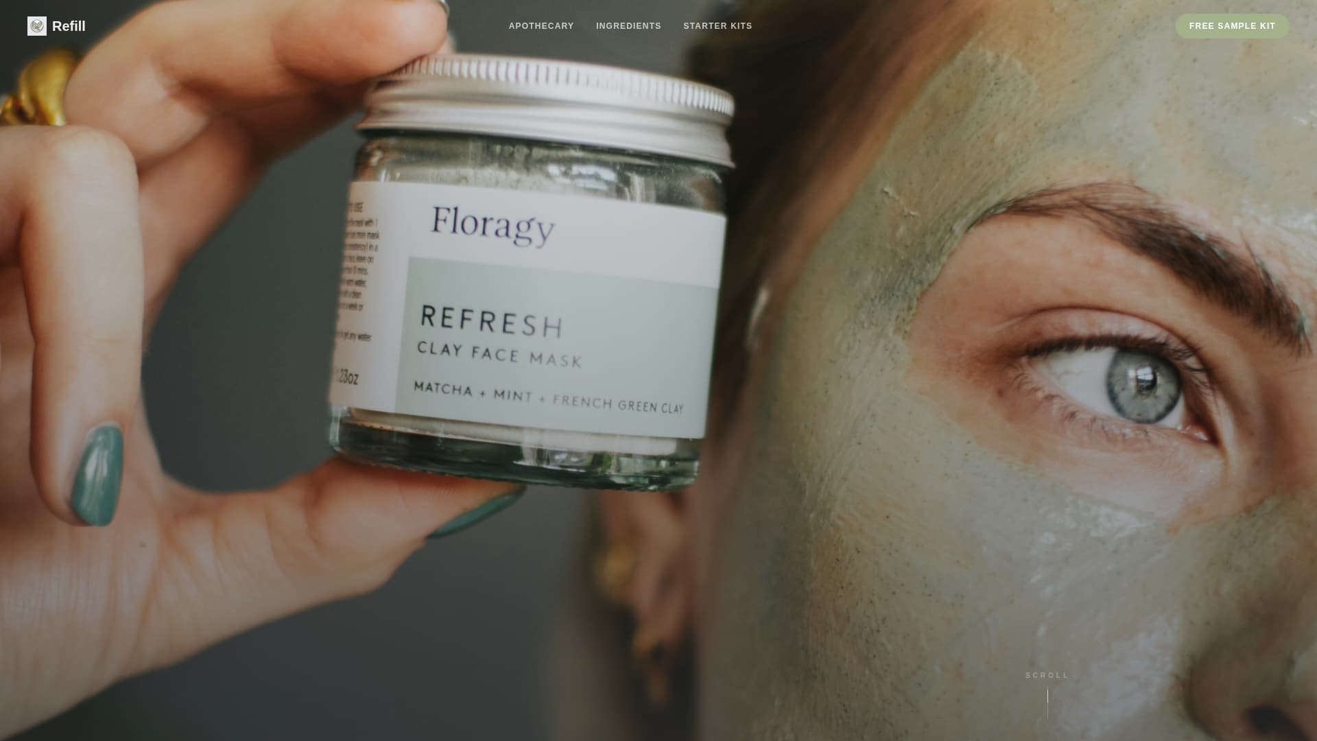 Organic & Natural Beauty Brand Blog Website Template