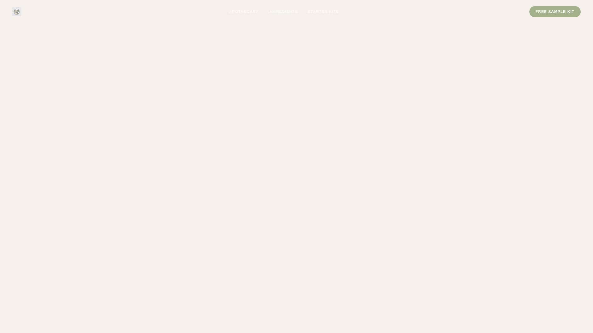 Organic & Natural Beauty Brand Blog Website Template