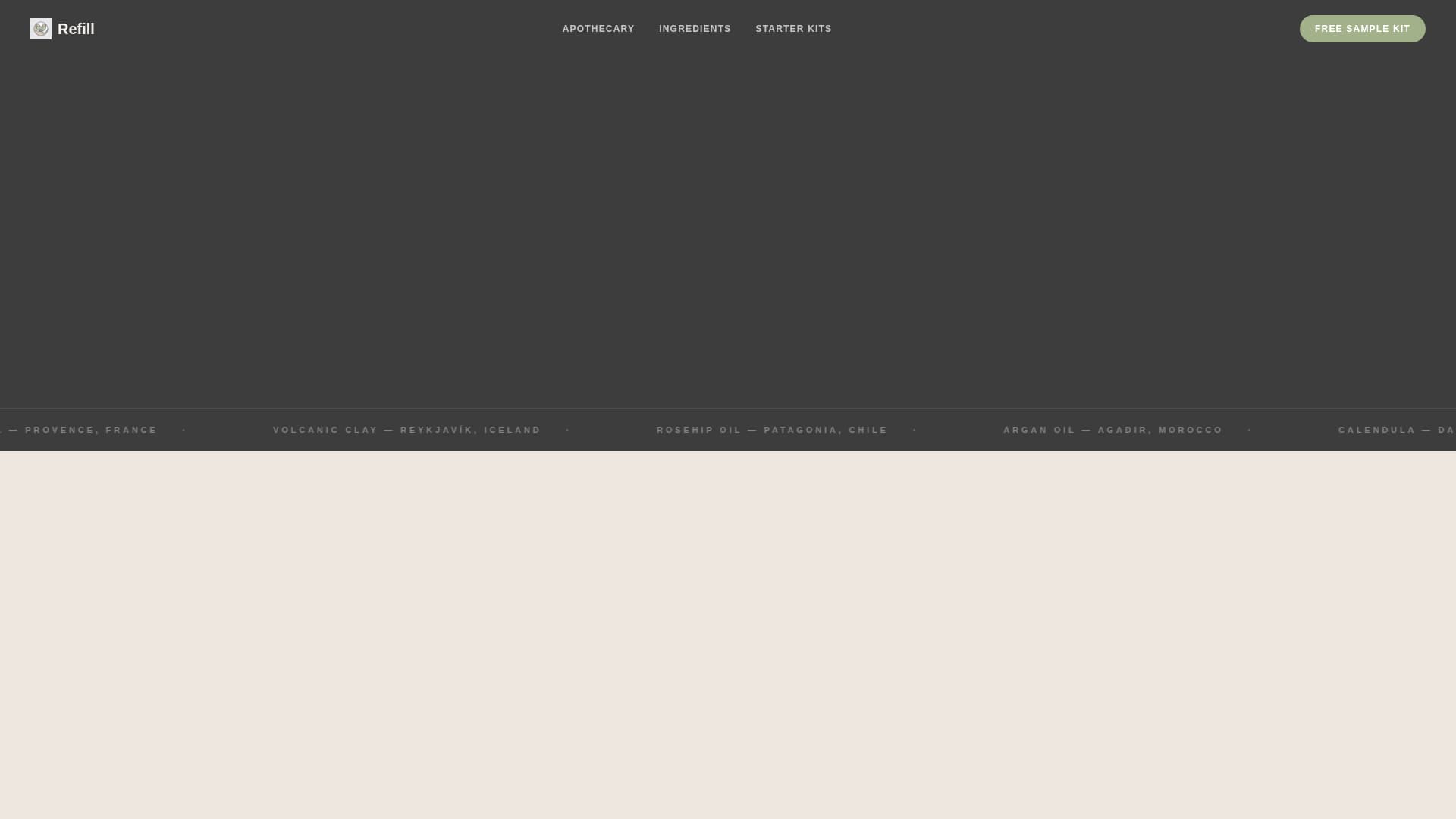 Organic & Natural Beauty Brand Blog Website Template