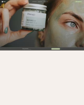Organic & Natural Beauty Brand Blog Website Template