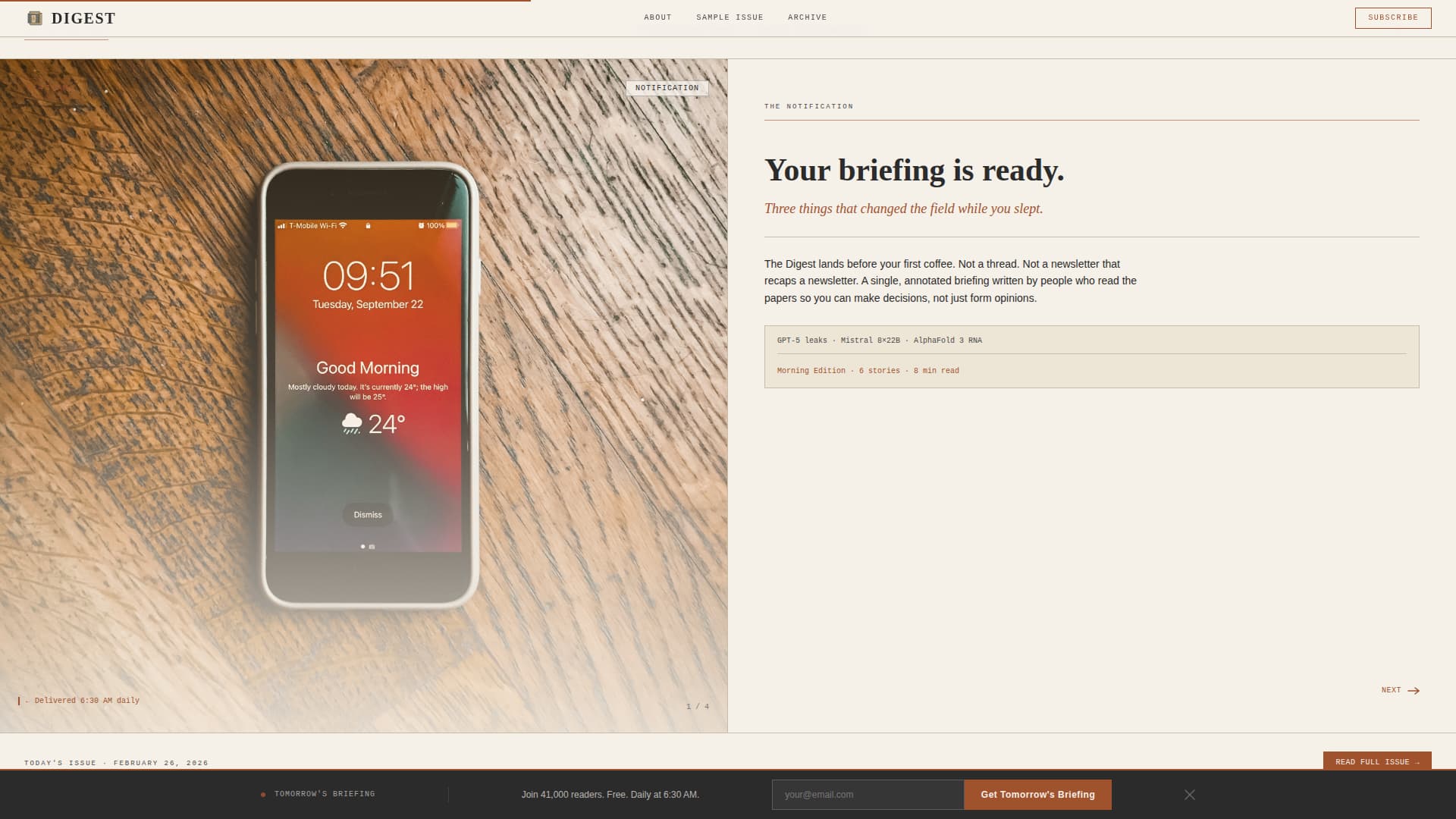 AI & Machine Learning Newsletter Blog Website Template