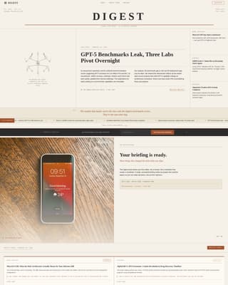 AI & Machine Learning Newsletter Blog Website Template