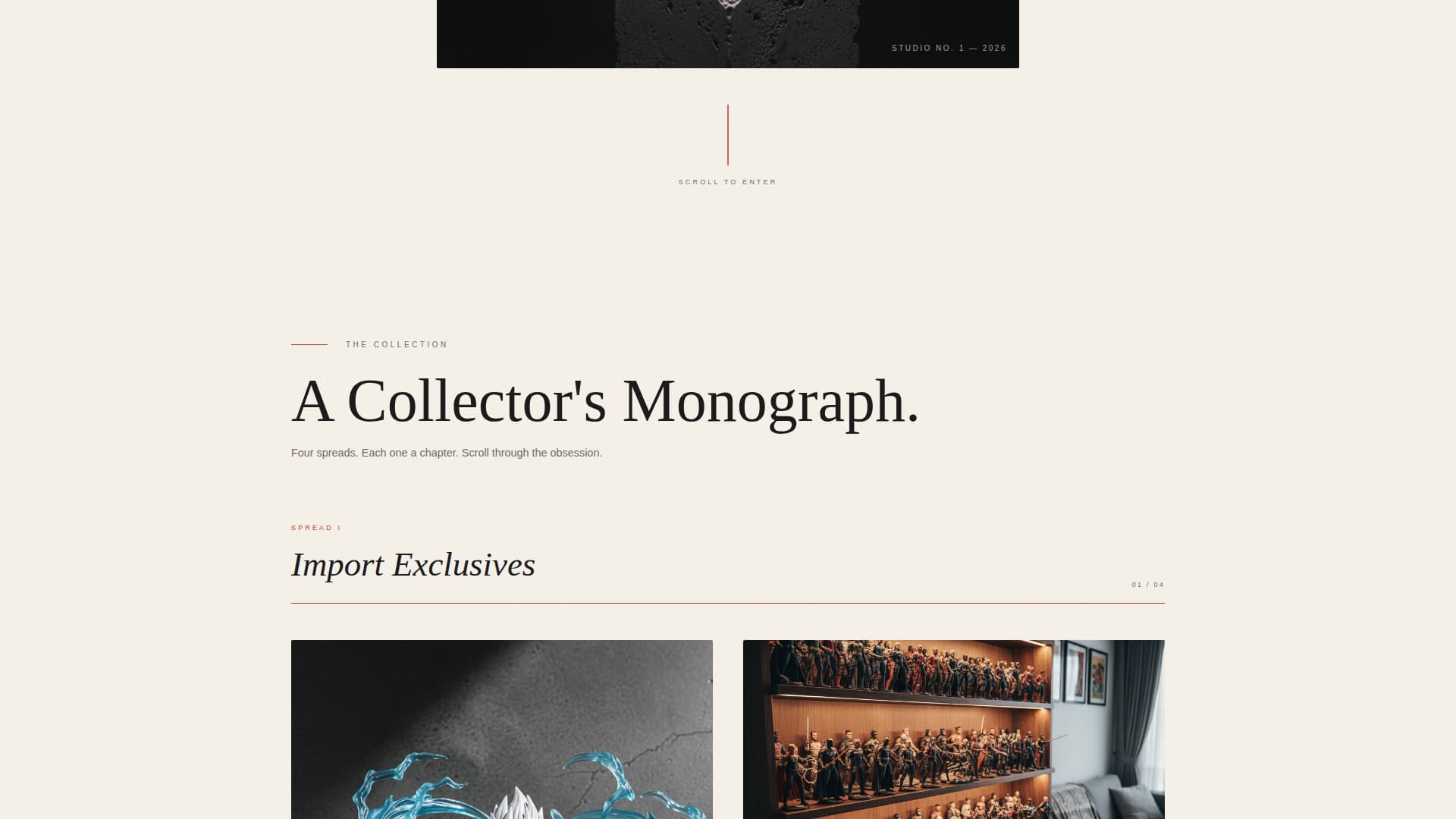 Grail - Curated Collector Landing Page Template